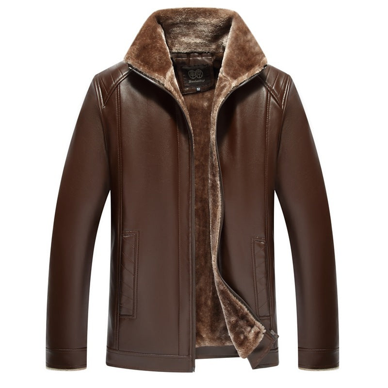 Leather Jacket Men's Leather Jacket With Fur