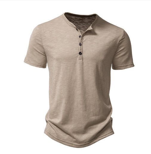 Men's Venice Notched Collar Short-sleeved T-shirt