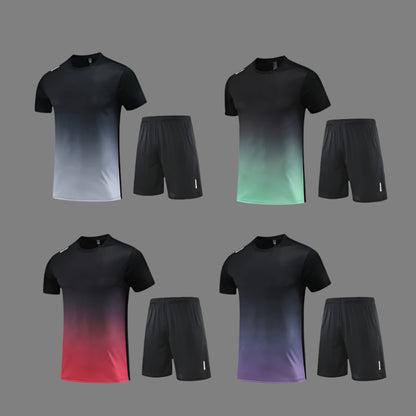 Summer Sports Suit Men's Gradient