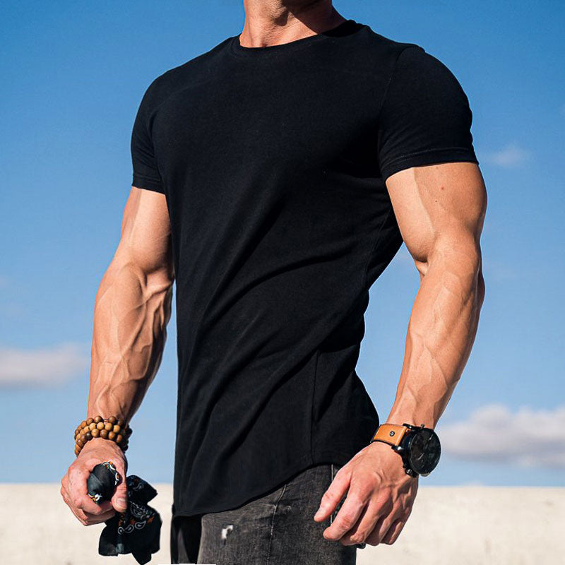 Summer Slim Fit Men's Sports Fitness T-shirt